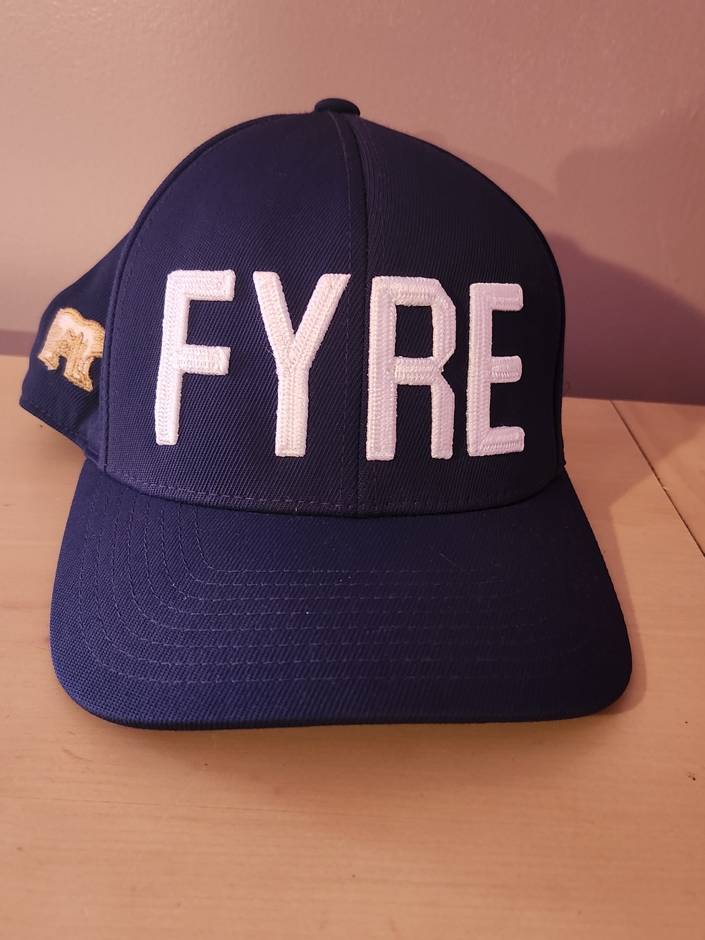 G/FORE  Fyre Lake Golf Club Embroidered Navy and White Logo Golf Cap